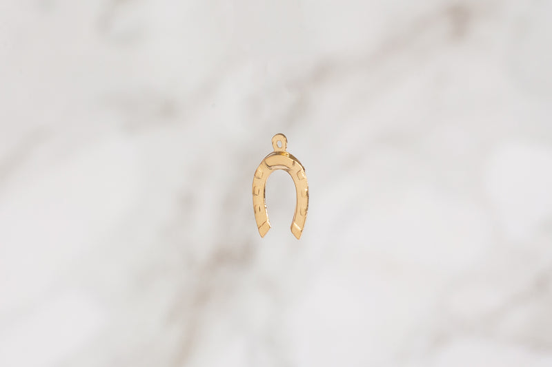 Load image into Gallery viewer, Horseshoe Charm - 14K Gold Filled (Yellow)
