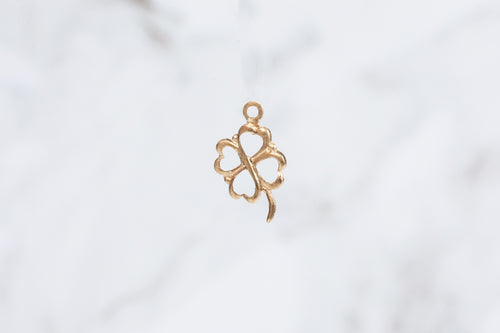 Clover Charm - 14K Gold Filled (Yellow)