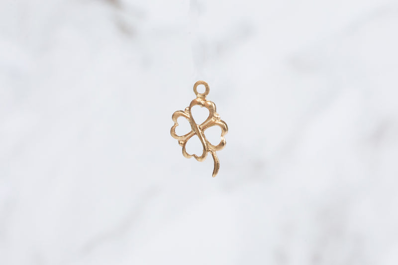 Load image into Gallery viewer, Clover Charm - 14K Gold Filled (Yellow)
