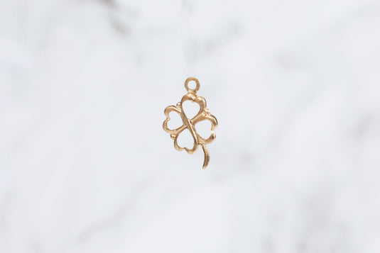 Clover Charm - 14K Gold Filled (Yellow)