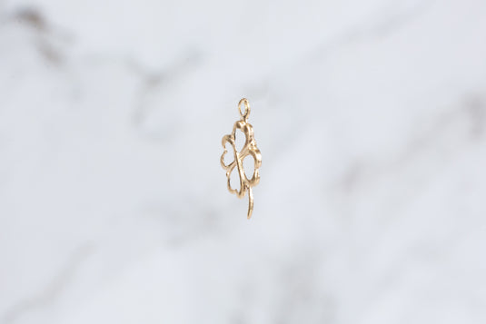 Clover Charm - 14K Gold Filled (Yellow)