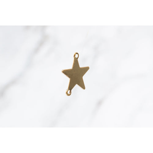 Yellow Gold  star  Gold Filled  Gold  charm solid gold 14k gold permanent jewelry supplies