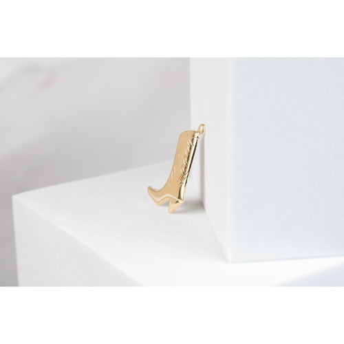Cowboy Boot Charm - 14K Gold Filled (Yellow)