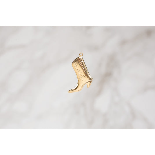 Cowboy Boot Charm - Gold Filled