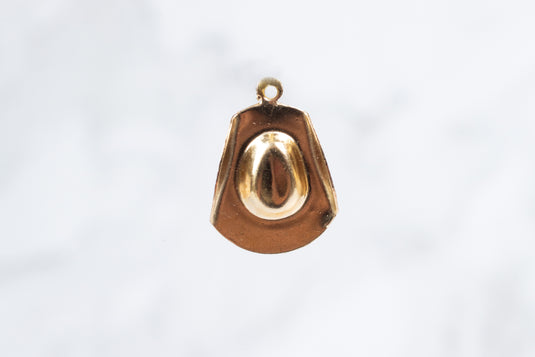 Cowboy Hat Charm - 14K Gold Filled (Yellow)