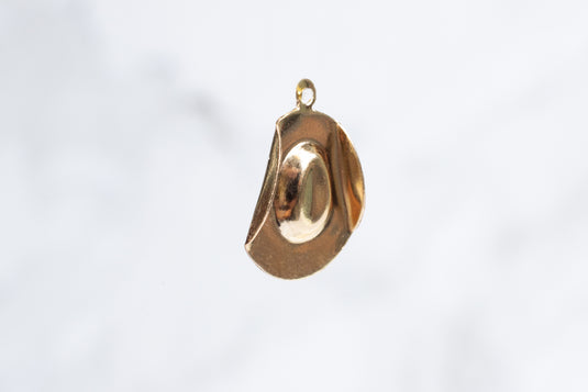 Cowboy Hat Charm - 14K Gold Filled (Yellow)