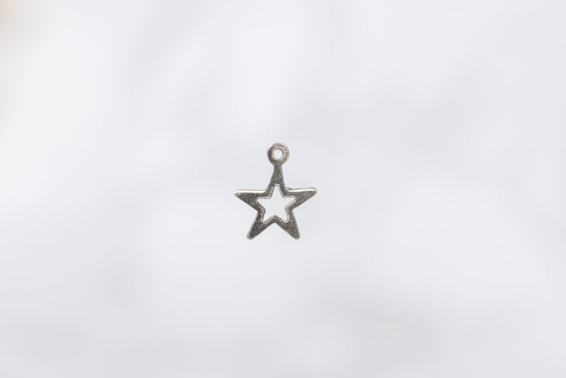 Load image into Gallery viewer, Sterling Silver  star  charm
