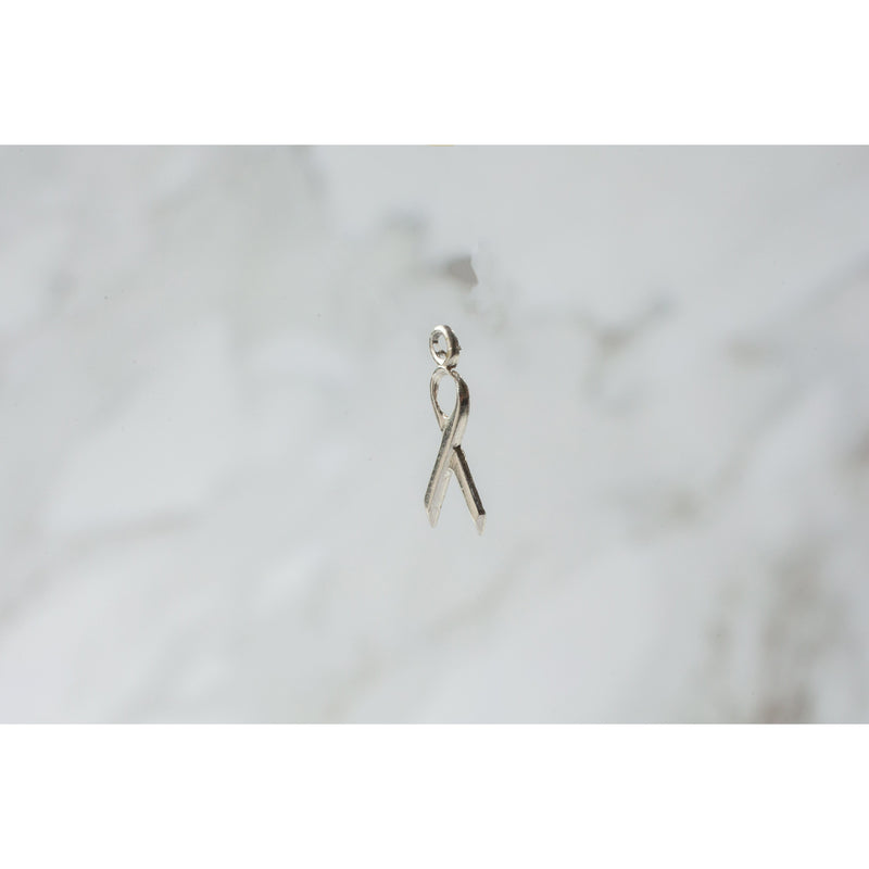 Load image into Gallery viewer, Sterling Silver  Ribbon  charm
