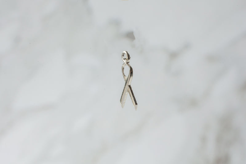 Load image into Gallery viewer, Ribbon Charm - Sterling Silver
