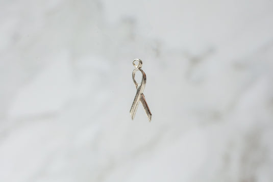 Ribbon Charm - Sterling Silver