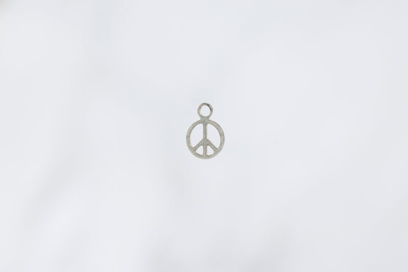 Load image into Gallery viewer, Sterling Silver  Silver  peace  charm
