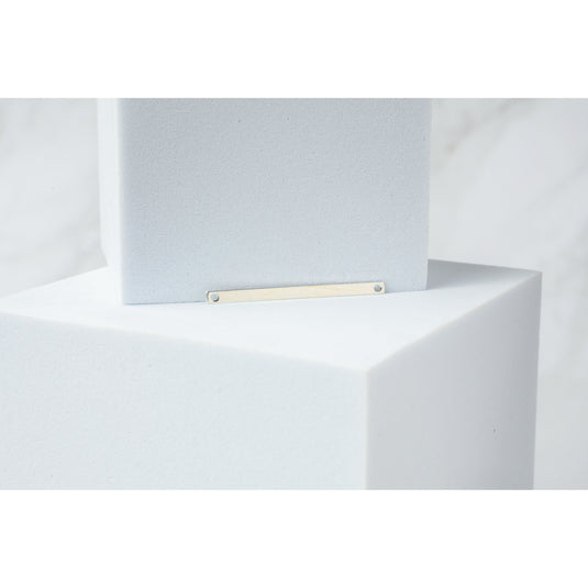 Rectangle Bar Connector - Sterling Silver