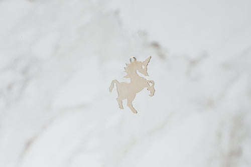 Unicorn Charm - Sterling Silver