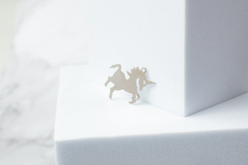 Load image into Gallery viewer, Unicorn Charm - Sterling Silver
