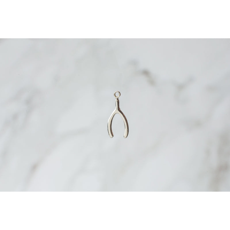 Load image into Gallery viewer, wishbone  Sterling Silver  Silver  charm
