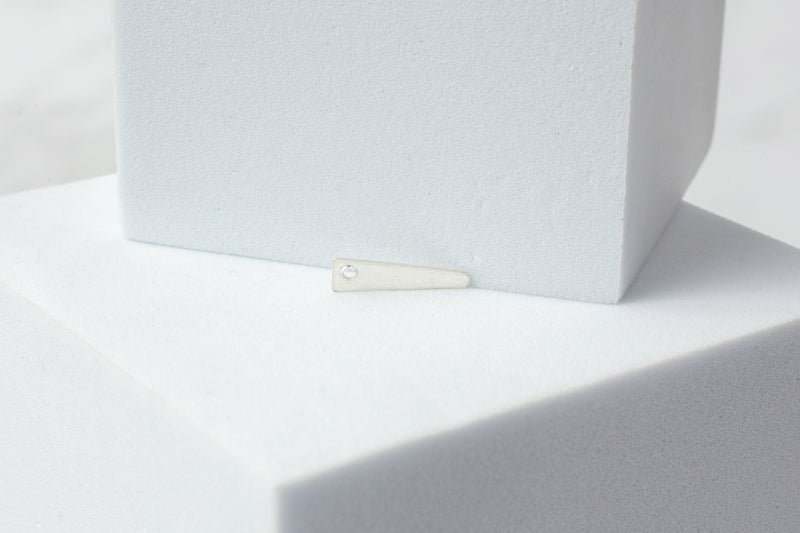 Load image into Gallery viewer, Triangle Charm - Sterling Silver
