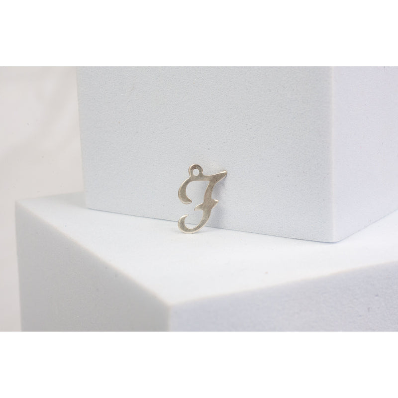 Load image into Gallery viewer, Sterling Silver  Letter  Cursive  charm
