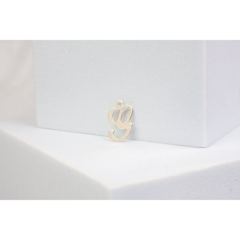 Load image into Gallery viewer, Sterling Silver  Letter  Cursive  charm
