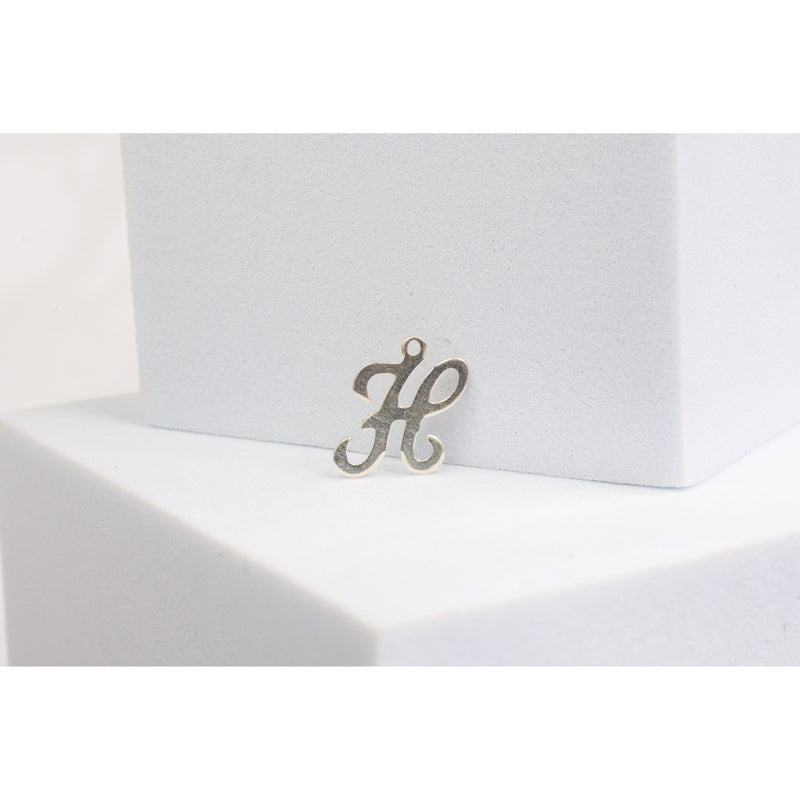 Load image into Gallery viewer, Sterling Silver  Letter  Cursive  charm
