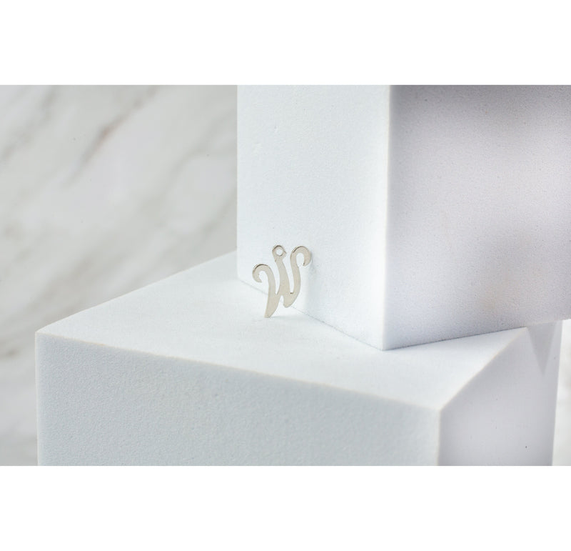 Load image into Gallery viewer, Sterling Silver  Letter  Cursive  charm
