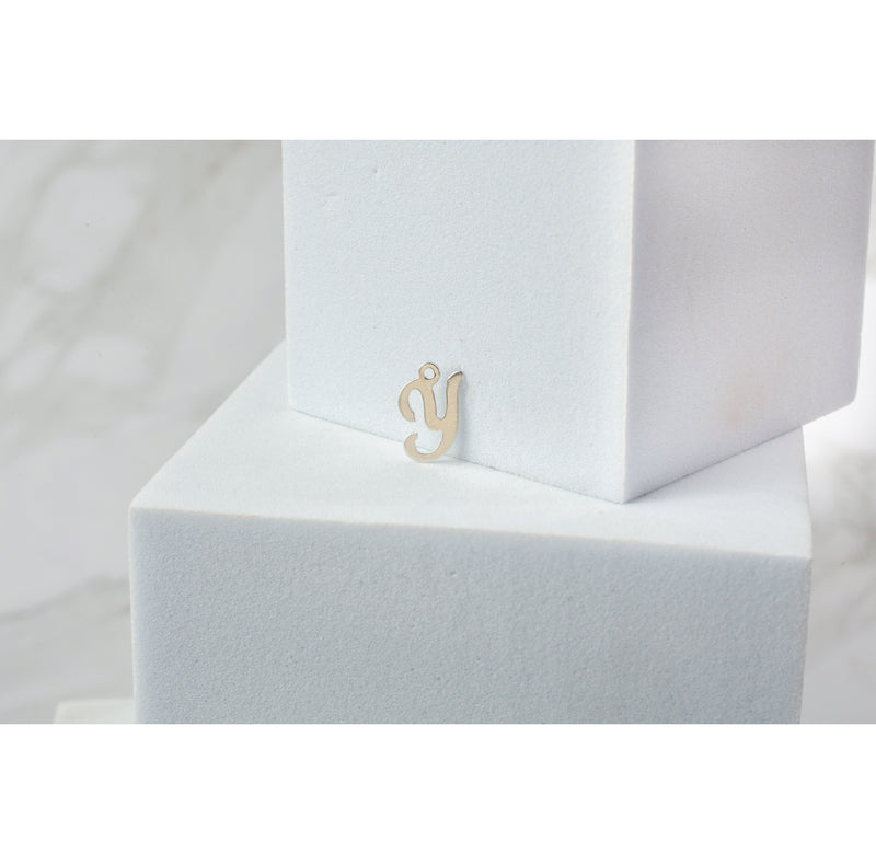 Load image into Gallery viewer, Sterling Silver  Letter  Cursive  charm
