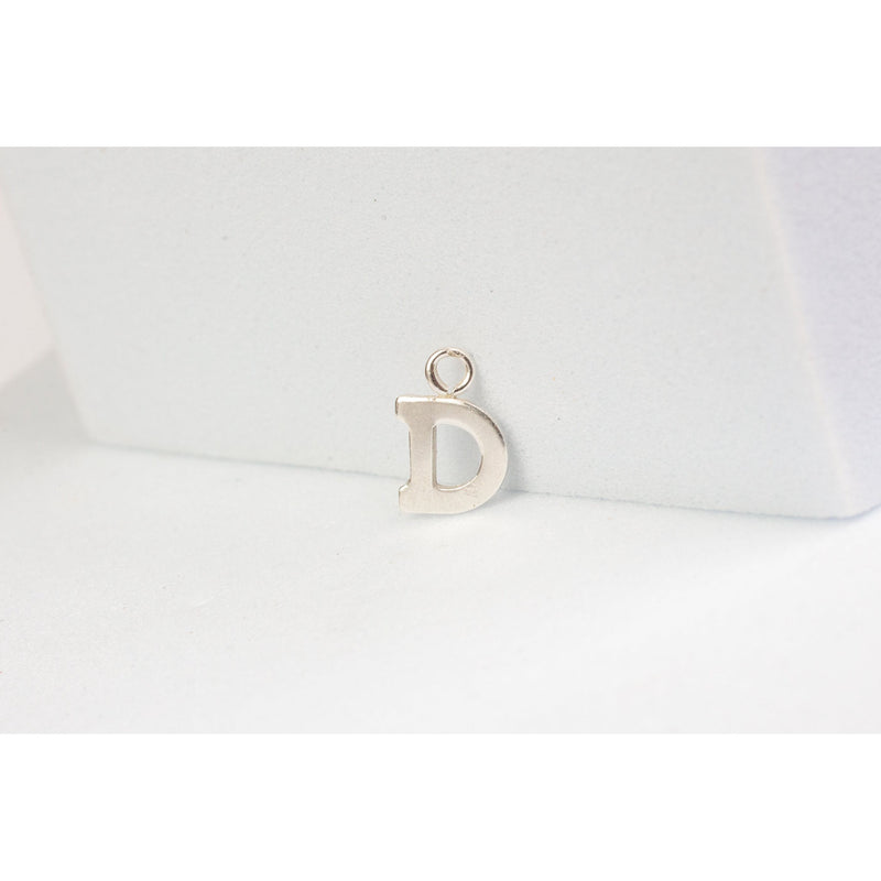 Load image into Gallery viewer, Sterling Silver  Letter  charm block style permanent jewelry supplies
