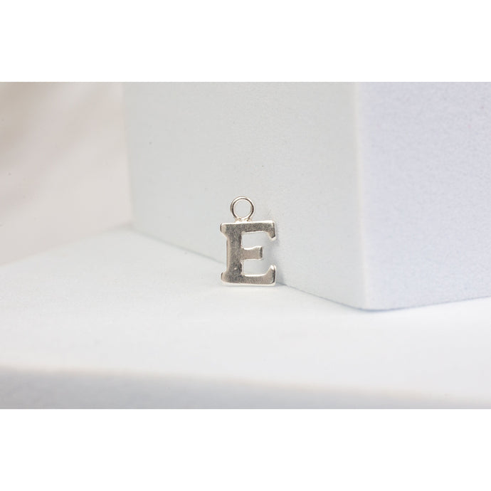 Sterling Silver  Letter  charm block style permanent jewelry supplies