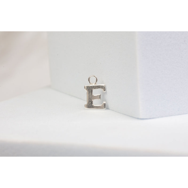 Load image into Gallery viewer, Sterling Silver  Letter  charm block style permanent jewelry supplies
