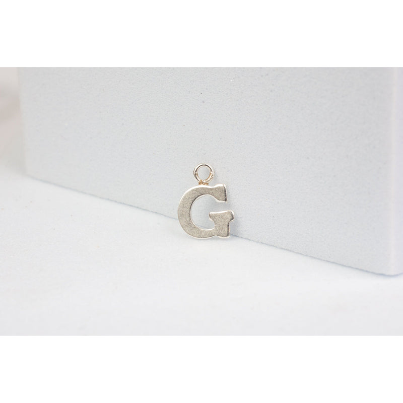 Load image into Gallery viewer, Sterling Silver  Letter  charm block style permanent jewelry supplies
