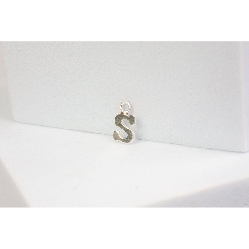 Load image into Gallery viewer, Sterling Silver  Letter  charm block style permanent jewelry supplies 
