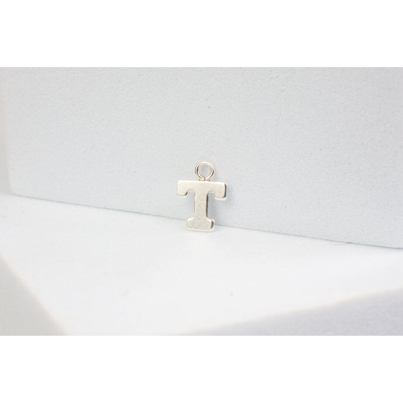 Load image into Gallery viewer, Sterling Silver  Letter  charm block style permanent jewelry supplies 
