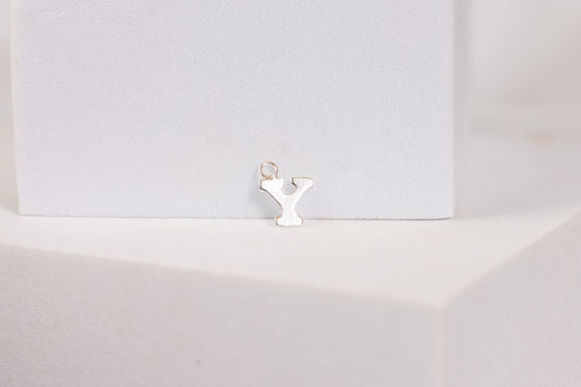 Sterling Silver  Letter  charm