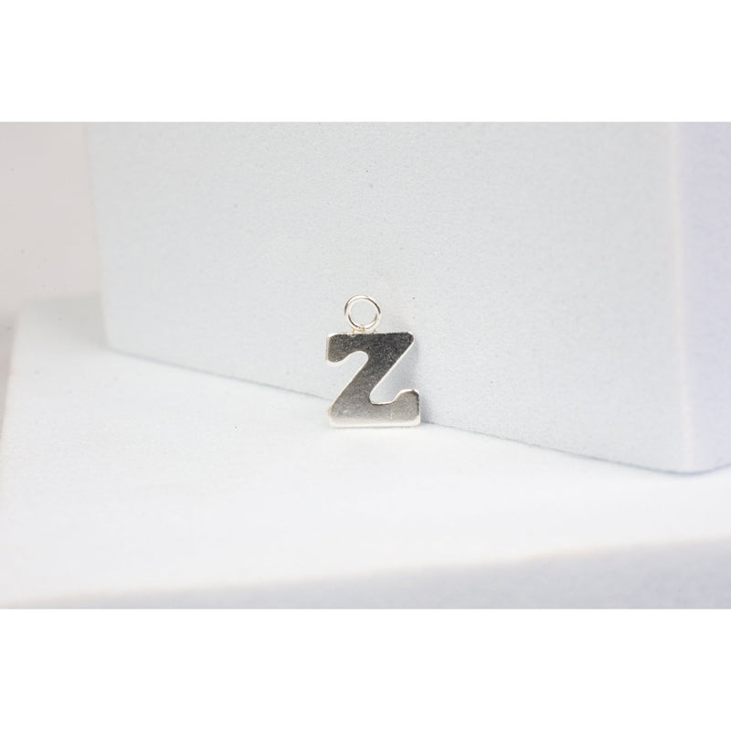 Load image into Gallery viewer, Sterling Silver  Letter  charm block style permanent jewelry supplies 
