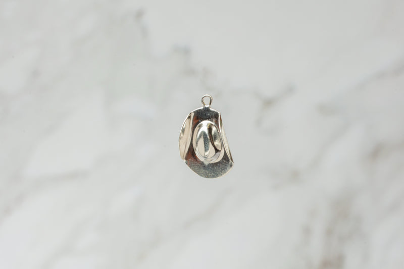 Load image into Gallery viewer, Cowboy Hat Charm - Sterling Silver
