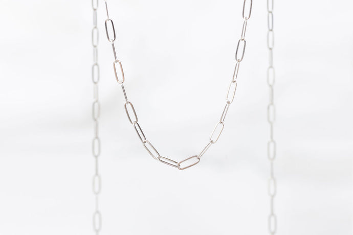 White Gold  White  Paperclip link  paperclip  Oval Link  Oval Chain  oval  Gold Chain  Gold  14k gold chain  14k Gold