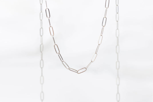 White Gold  White  Paperclip link  paperclip  Oval Link  Oval Chain  oval  Gold Chain  Gold  14k gold chain  14k Gold