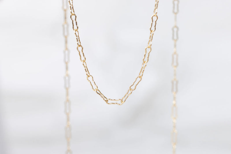 Load image into Gallery viewer, Yellow Gold  Gold Filled  Gold Chain  Gold  crinkle

