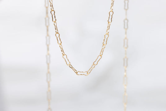 Yellow Gold  Gold Filled  Gold Chain  Gold  crinkle