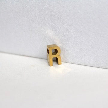 Simple Letter Charm - 14K Gold Filled (Yellow)