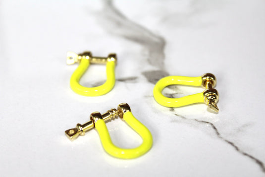 Yellow Small Locking Clasp - Gold Plated