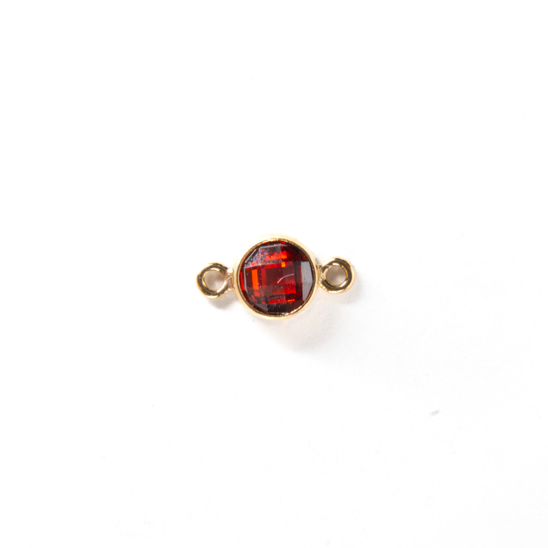 Cargue la imagen en el visor de la galería, 4mm CZ Birthstone Connecters - 14K Gold Filled

