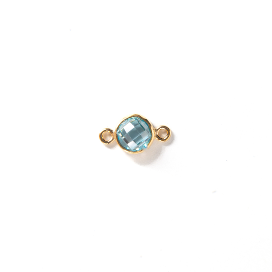 4mm CZ Birthstone Connecters - 14K Gold Filled