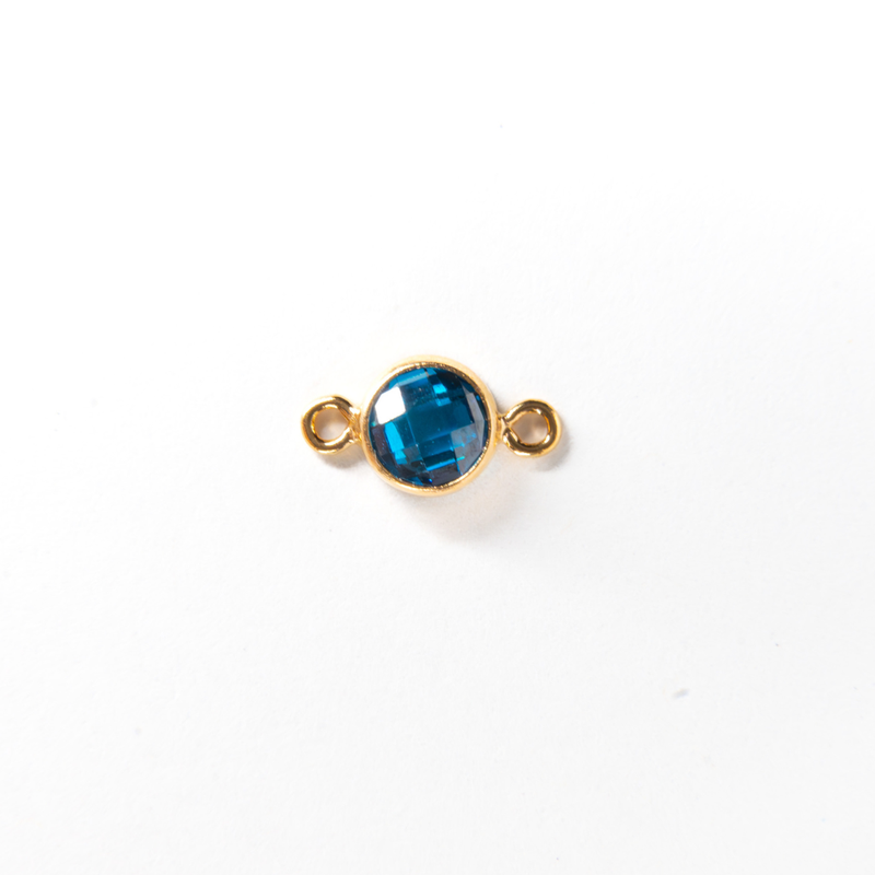Cargue la imagen en el visor de la galería, 3mm CZ Birthstone Connecters - 14K Gold Filled
