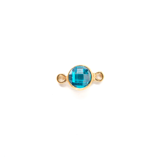 4mm CZ Birthstone Connecters - 14K Gold Filled
