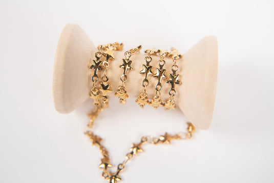 Celine - 18K Gold PVD Star Connector Chain