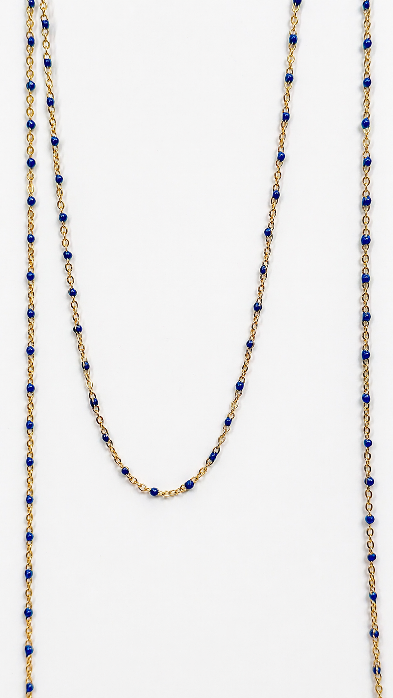 Cargue la imagen en el visor de la galería, Cobalt - 18K Gold PVD Stainless Steel (Blue)
