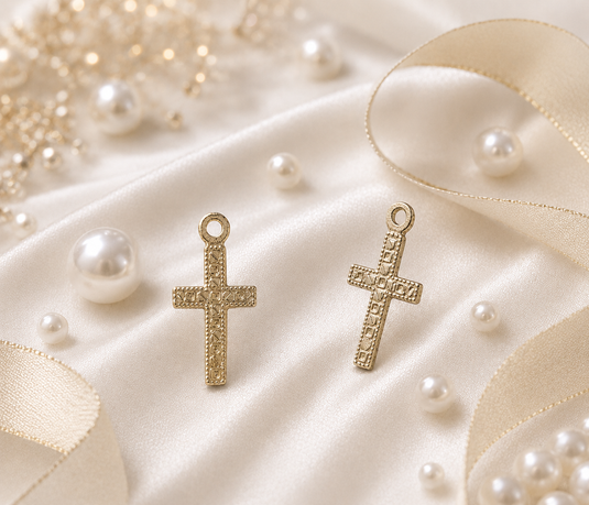 Charm with Design - Gold Filled