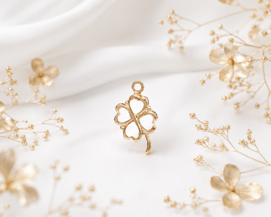Clover Charm - 14K Gold Filled (Yellow)