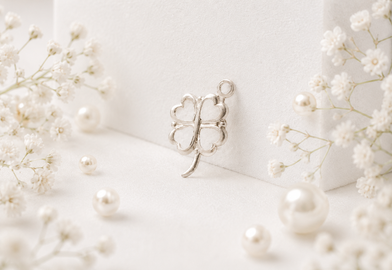 Load image into Gallery viewer, Clover Charm - Sterling Silver
