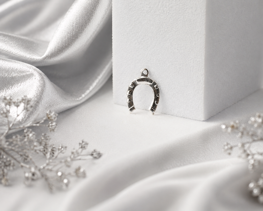 Horseshoe Charm - Sterling Silver